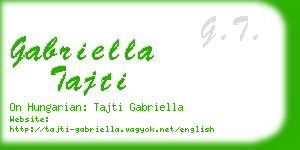 gabriella tajti business card
